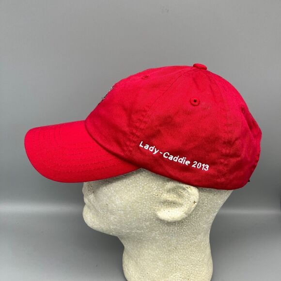 Lady Caddie Hat Womens Adult One Size Adjustable Red 2013 Golfing Golfer - Picture 2 of 6